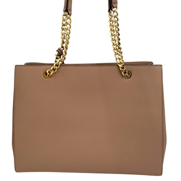 Michael Kors Susannah Blush Pink/Nude Saffiano Leather Large Shoulder Bag VGC - Picture 5 of 11